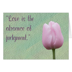 L'amour est l'absence de jugement Carte de voeux