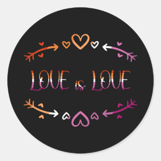 L'amour est l'amour Autocollant du Mois de la Fier