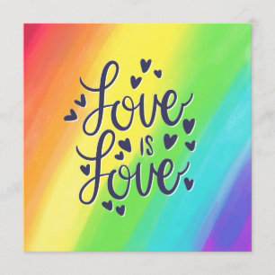 L'amour est l'amour Faire-part de mariage homosexu