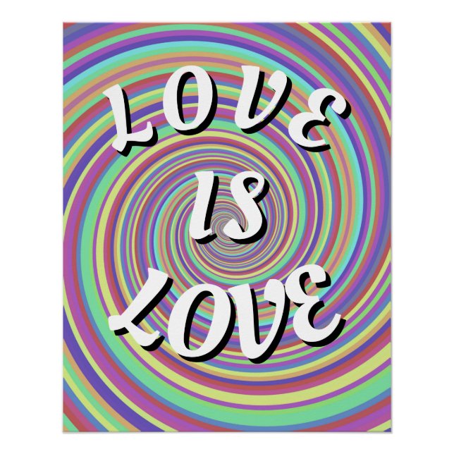 L'amour est l'amour Fierté Affiche (Devant)
