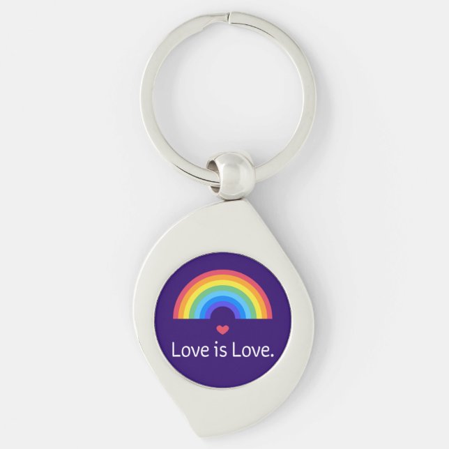L'amour est l'amour. LGBT+FIDE. Queer. Porte-clé (Devant)