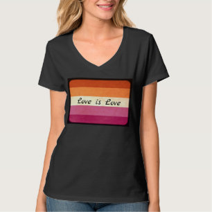 L'amour est l'amour, LGBTQ+ T-shirt couleur drapea