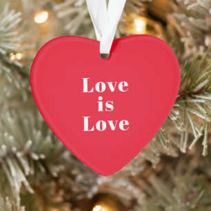"L'amour est l'amour" rouge blanc Noël