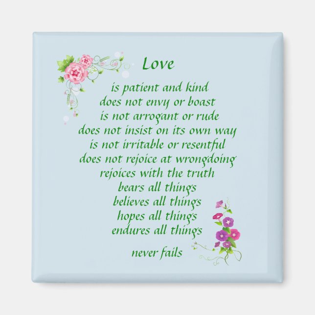 L'amour est le plus grand - Magnet (Devant)