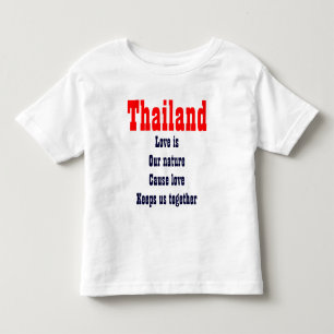 l'amour est notre nature T-shirts thaïlandais
