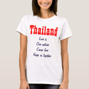 l'amour est notre nature T-shirts thaïlandais