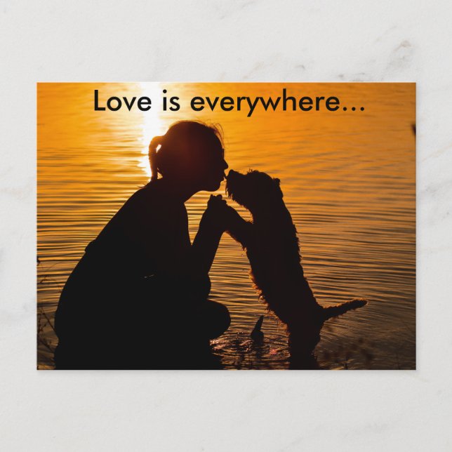 L'amour est partout - Carte postale (Devant)
