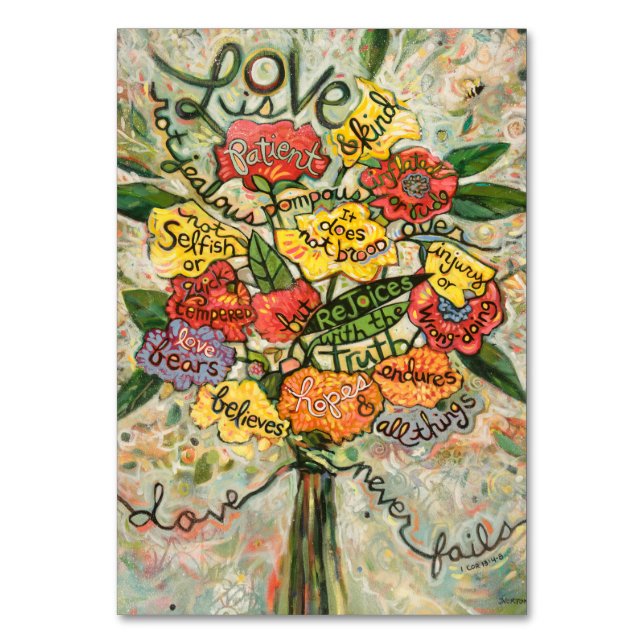 L'amour est patient, 1 Corinthians carte de prière (Par défaut)