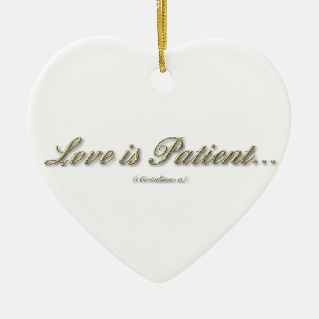L'amour est patient, amour est ornement aimable (Devant)