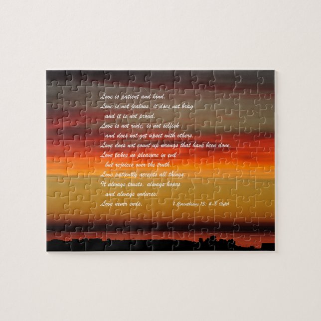 L'Amour Est Patient Custom Jigsaw Puzzle Puzzle (Horizontal)