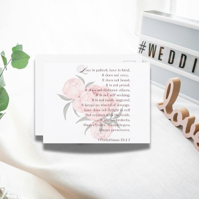 L'amour est patient - Faire-part de mariage (Love is patient Wedding Invitations)