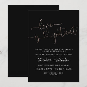 L'amour est patient Faire-part de mariage report