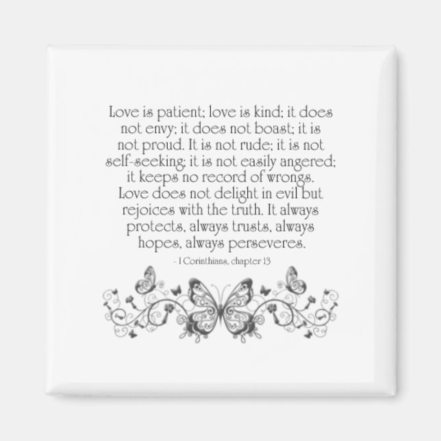 L'amour est patient, l'amour est un aimant (Devant)