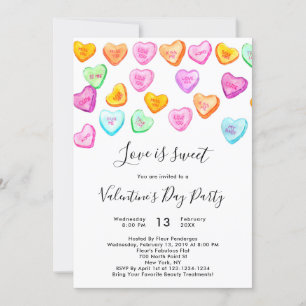 L'Amour est sucré Valentine's Day Invitation