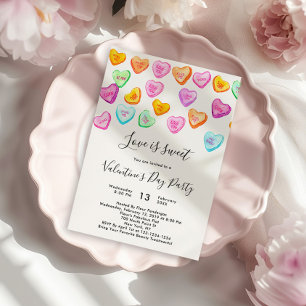 L'Amour est sucré Valentine's Day Invitation