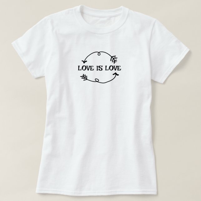L'amour est T-shirt Amour (Design devant)