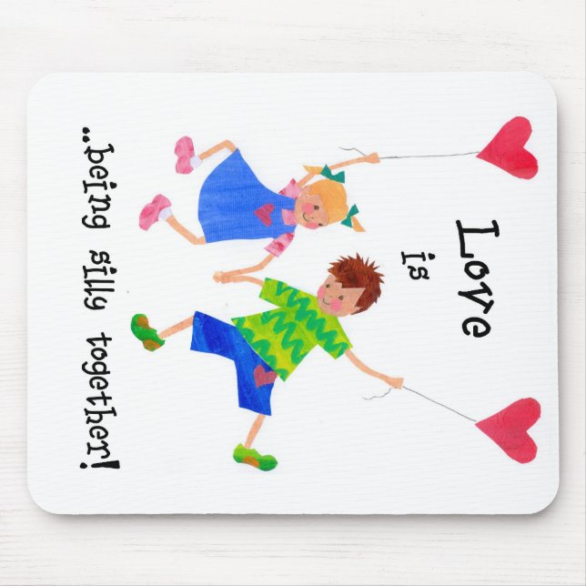 'L'amour est...' Tapis de souris (Devant)
