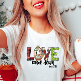 L'Amour Est Tombé En T-shirt Noël