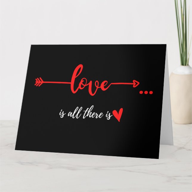 L'AMOUR EST TOUT CE QU'IL Y A DE CARTE (Devant)
