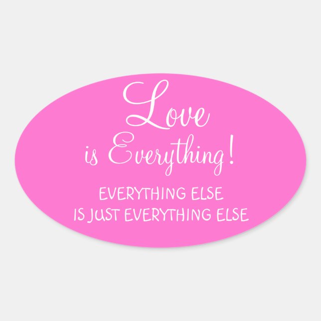 L'amour est tout Stickers (Devant)