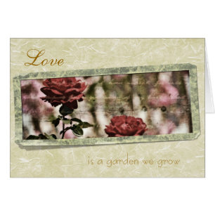 L'amour est un jardin que nous cultivons des roses