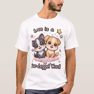 L'Amour est un T-shirt à quatre pattes mignon Chie