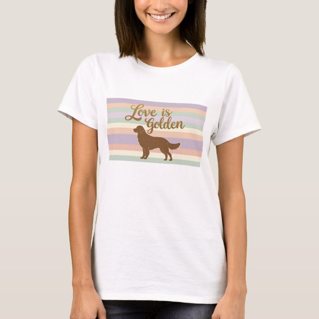 L'amour est un T-shirt doré (Devant)