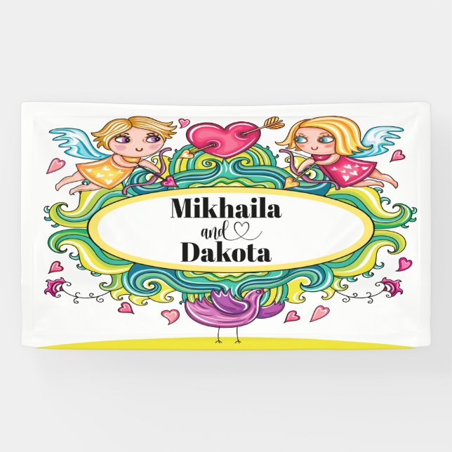 L'amour est une bannière d'amour (Horizontal)