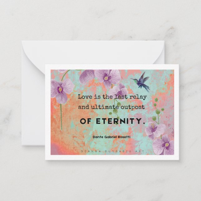 L'amour est une carte d'art (Devant)