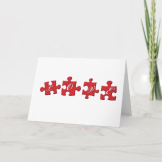 L'amour est une carte de Valentine de puzzle