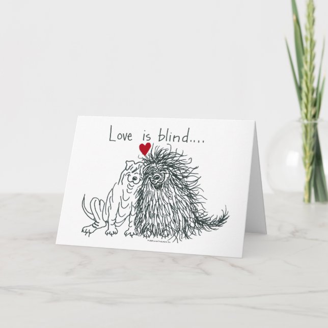 L'amour est une carte de voeux aveugle (Devant)