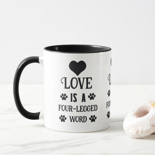 L'Amour Est Une Mug À Quatre Hameçons (Avec donut)