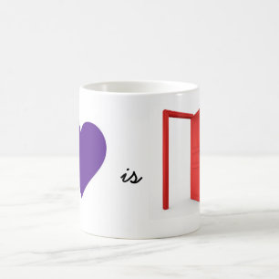 L'amour est une tasse de porte ouverte