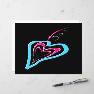L'amour est une traînée de coeurs Carte postale