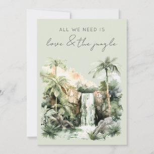 L'amour et la jungle Eloped Mariage Faire-part