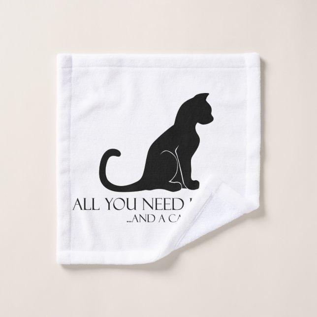 L'amour et un chat (Gant de toilette)