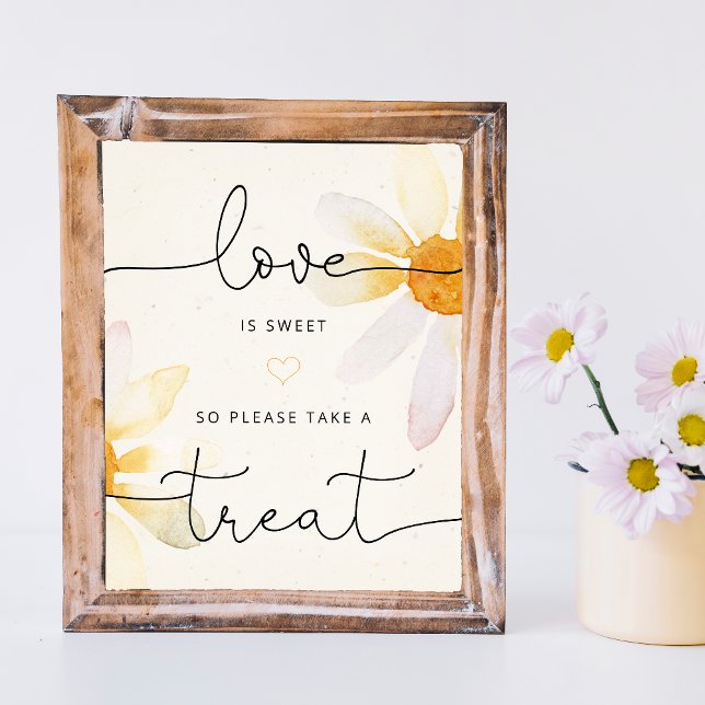 L'amour floral est une douce affiche de mariage (Créateur téléchargé)