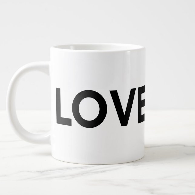 L'Amour gagne - Grande Mug (Gauche)