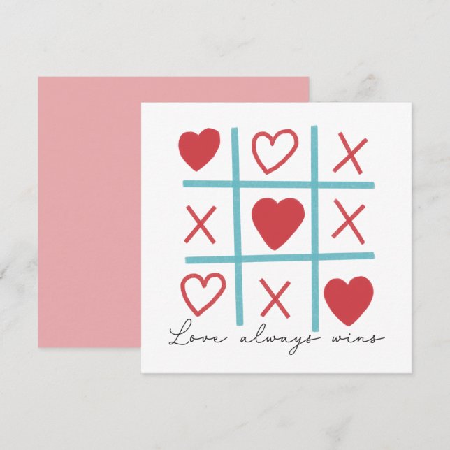 L'amour gagne toujours Tic Tac Toe (Devant / Derrière)