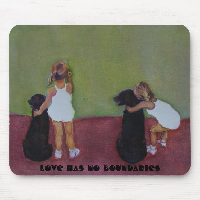 L'AMOUR N'A AUCUNE FRONTIÈRE - tapis de souris (Devant)