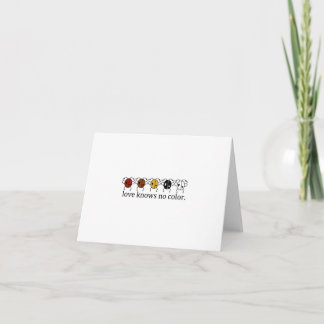 l'amour ne connaît aucun carte pour notes de coule