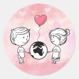 L'amour ne connaît pas de sticker à distance
