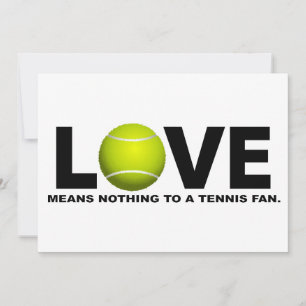 L'amour ne veut rien dire pour un fan de tennis