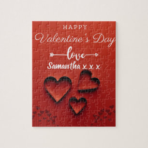 L'amour personnalisé du puzzle de Saint Valentin