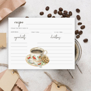 L'amour prépare la recette de baby shower de café 