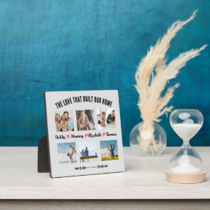 L'Amour Qui A Construit Notre Maison Plaque Photo 