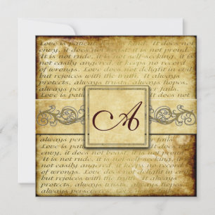 L'amour rustique est une invitation au mariage vin