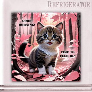 L'Amour Traverse Le Magnet Stomach Cute Kitten