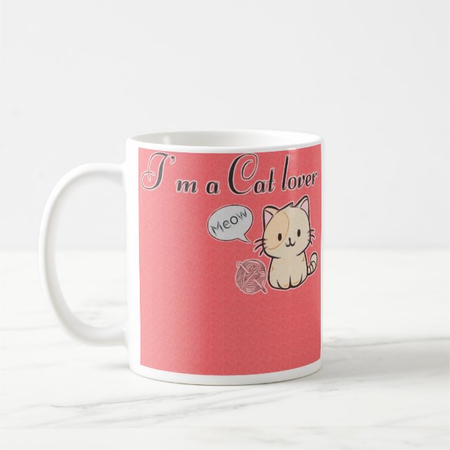 L'Amoureux des chats Mug (Gauche)