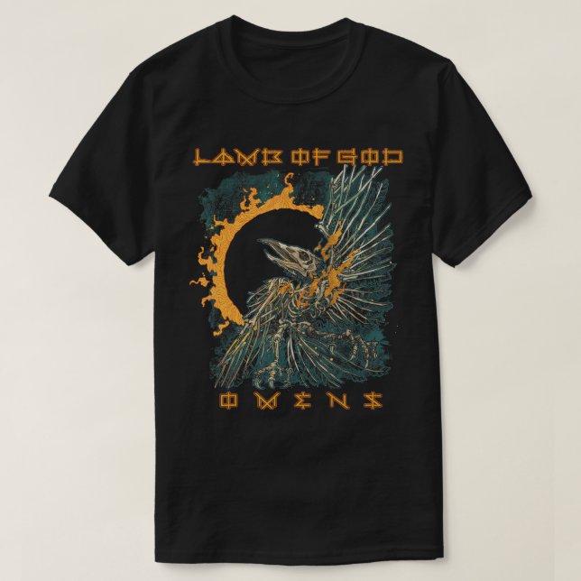 Lampe de Dieu - T-shirt couverture Omens Back (Design devant)